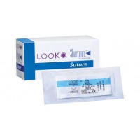 SURGICAL SPECIALTIES™ SUTURES - Silk Suture, Black Braided, Reverse Cutting, Size 4-0, 18"/45cm, 19mm, 3/8 Circle, 12/bx